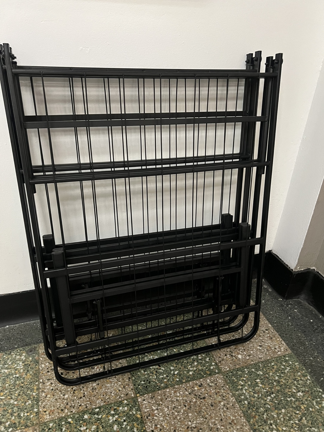Black Metal Full-Size Bed Frame - photo 5