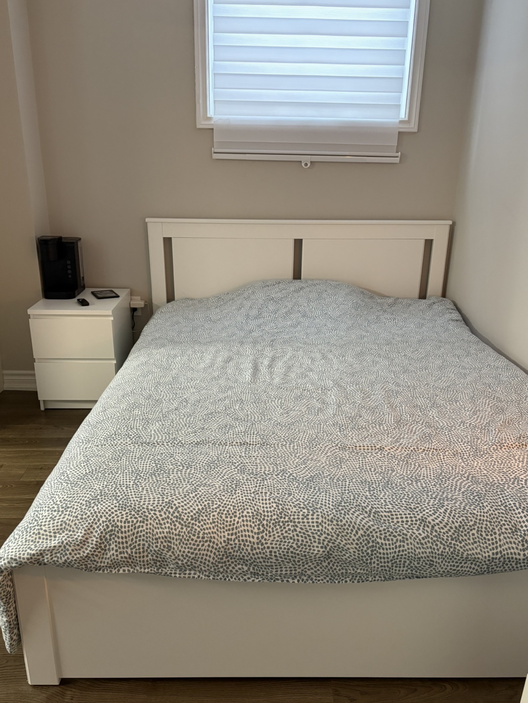 Queen Bed + Drawer Chest + Mattress