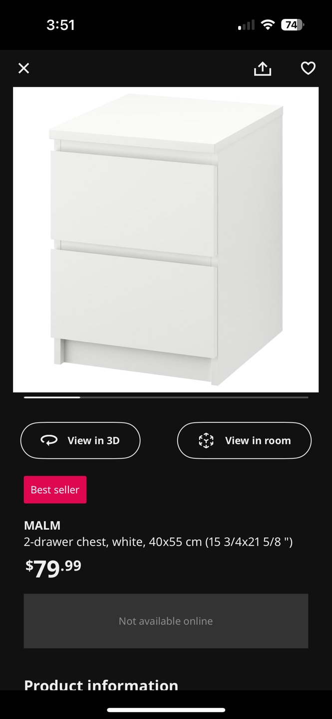 Queen Bed + Drawer Chest + Mattress - photo 3