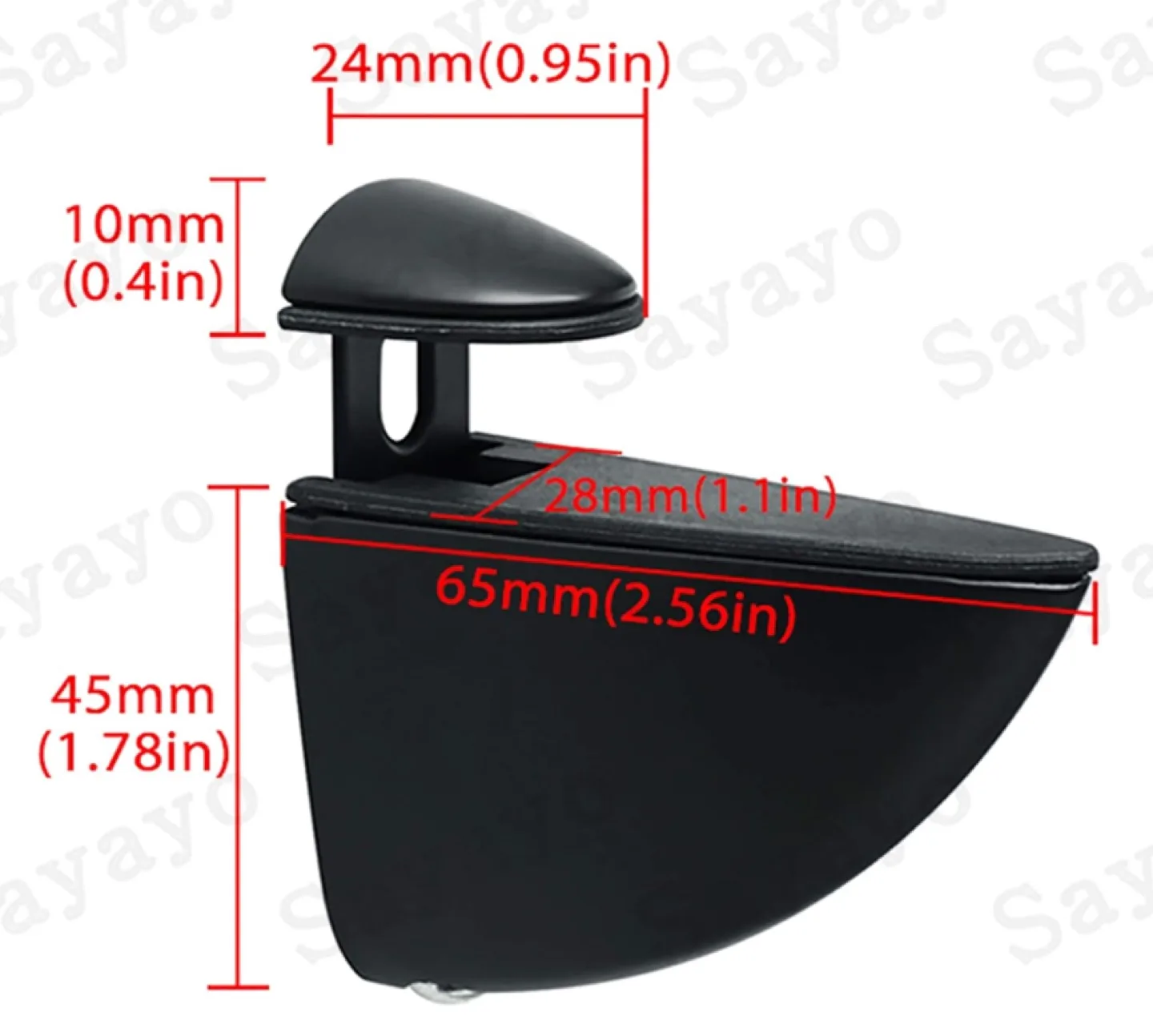 Adjustable wall-mounted chrome shelf brackets image indicator(3)