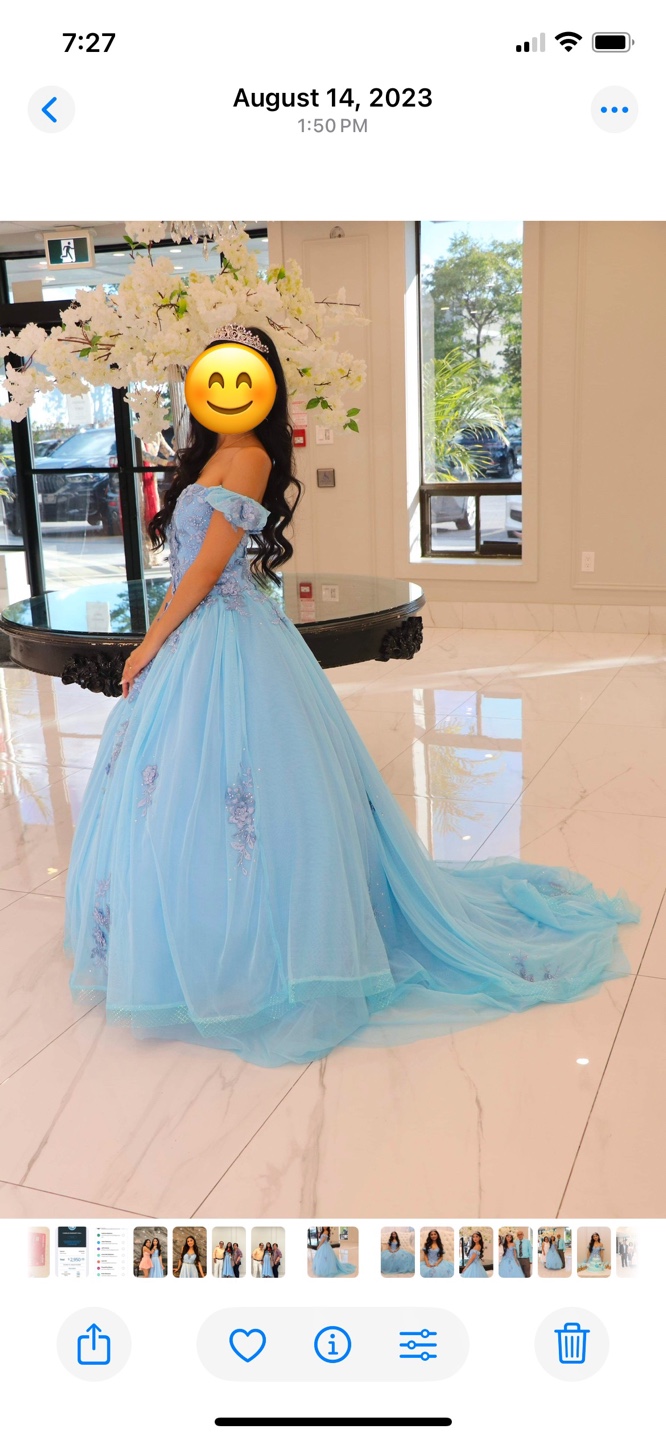 Stunning Light Blue Quinceañera Gown