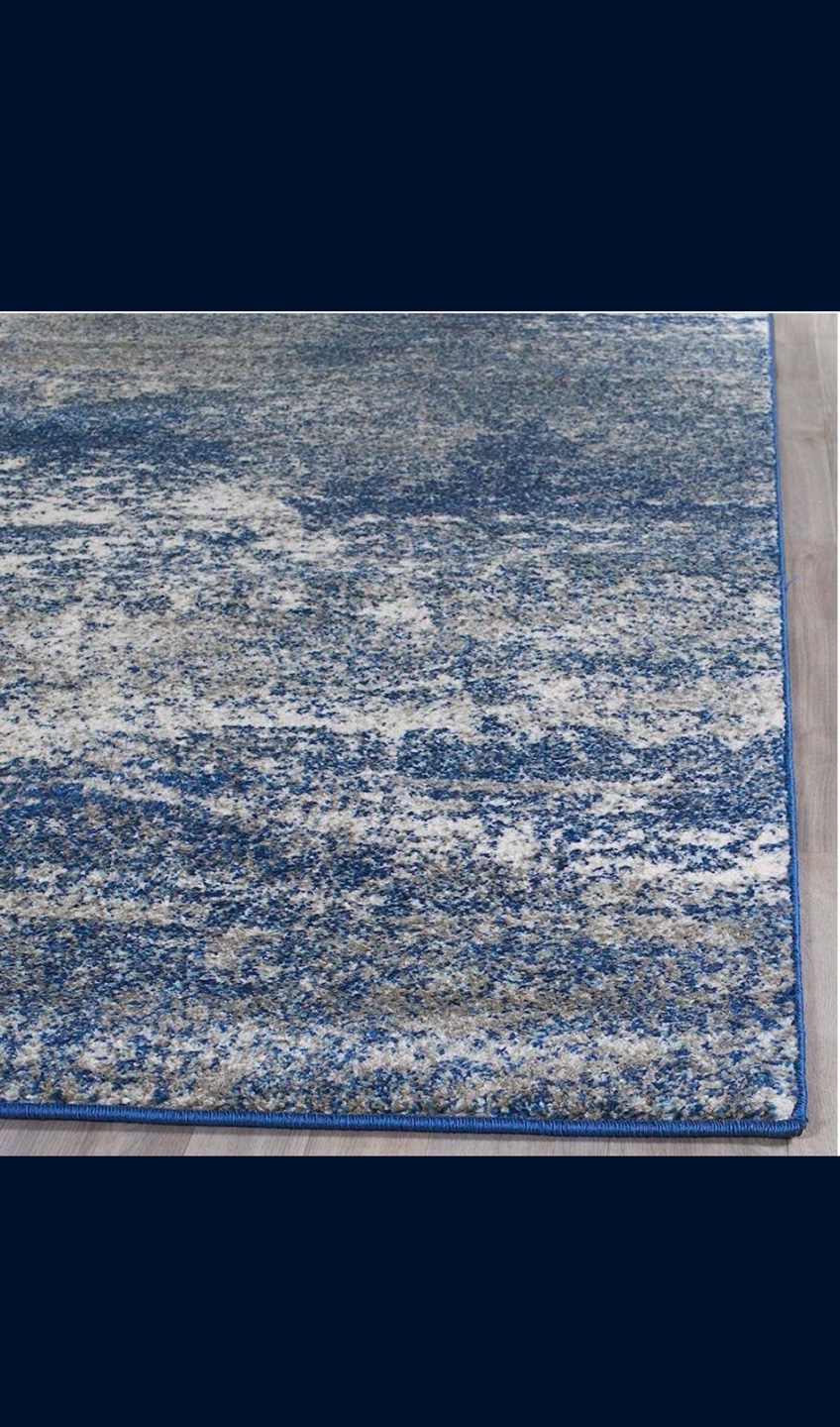 Navy and Ivory Area Rug - photo 2