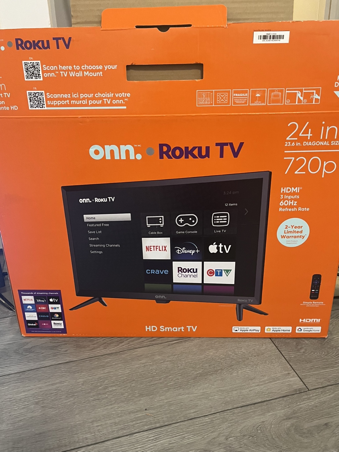 Onn. 24-inch Roku TV - photo 2
