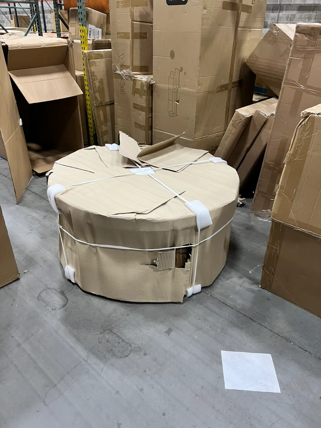 Woven Rattan Coffee Table with Glass Top image indicator(2)