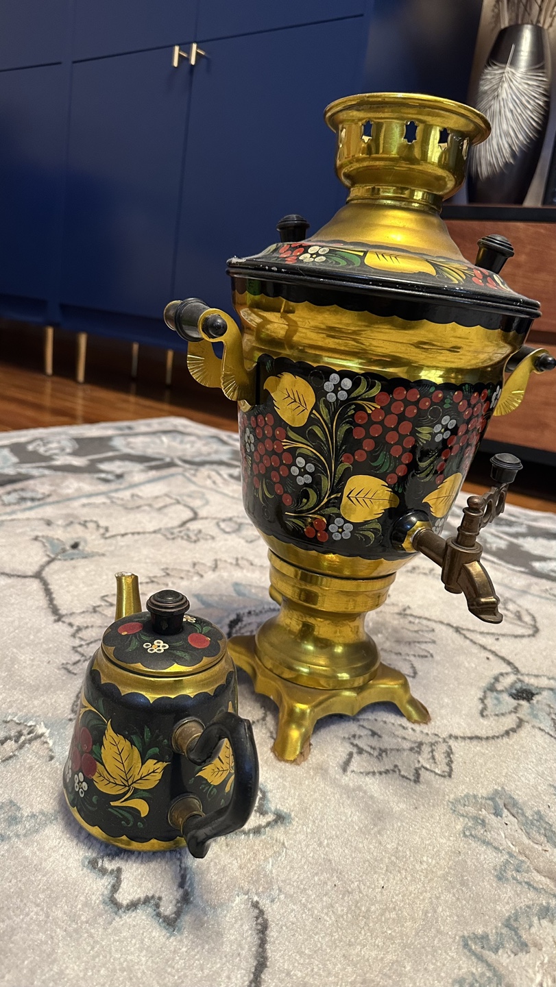 Vintage Russian Electric Samovar with Kettle - photo 3