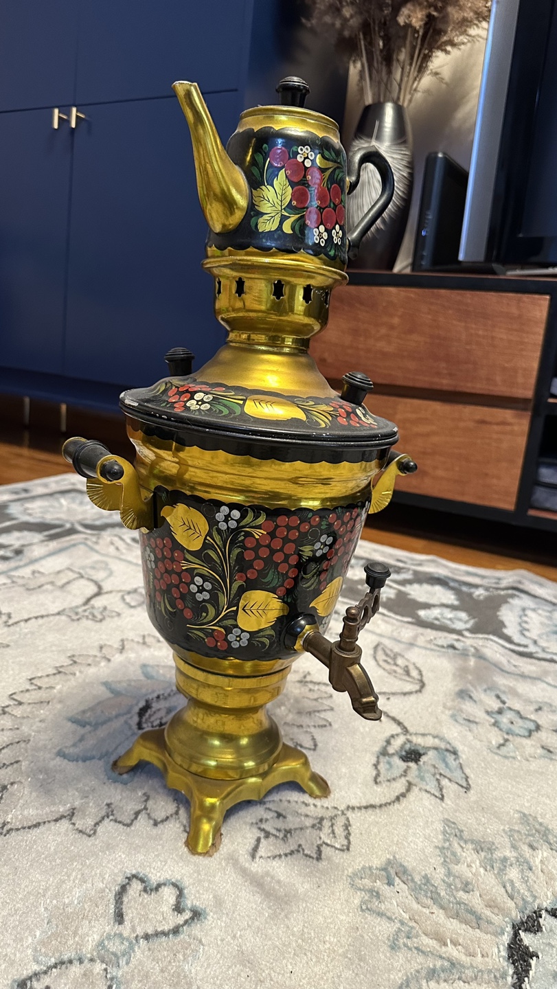 Vintage Russian Electric Samovar with Kettle - photo 2