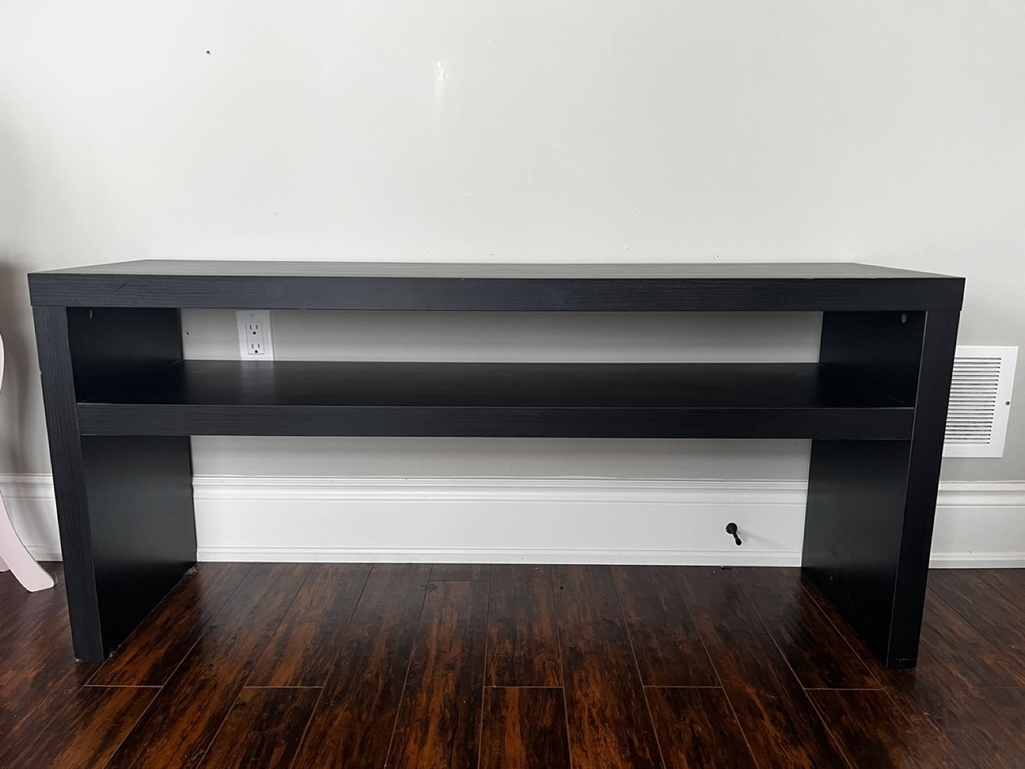 LACK Console table, black-brown,  140x39 cm (55 1/8x15 3/8 ")