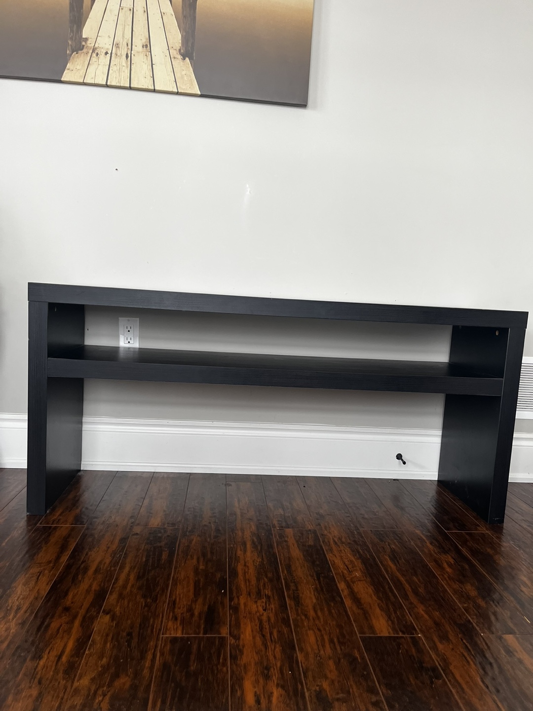 LACK Console table, black-brown,  140x39 cm (55 1/8x15 3/8 ") - photo 2