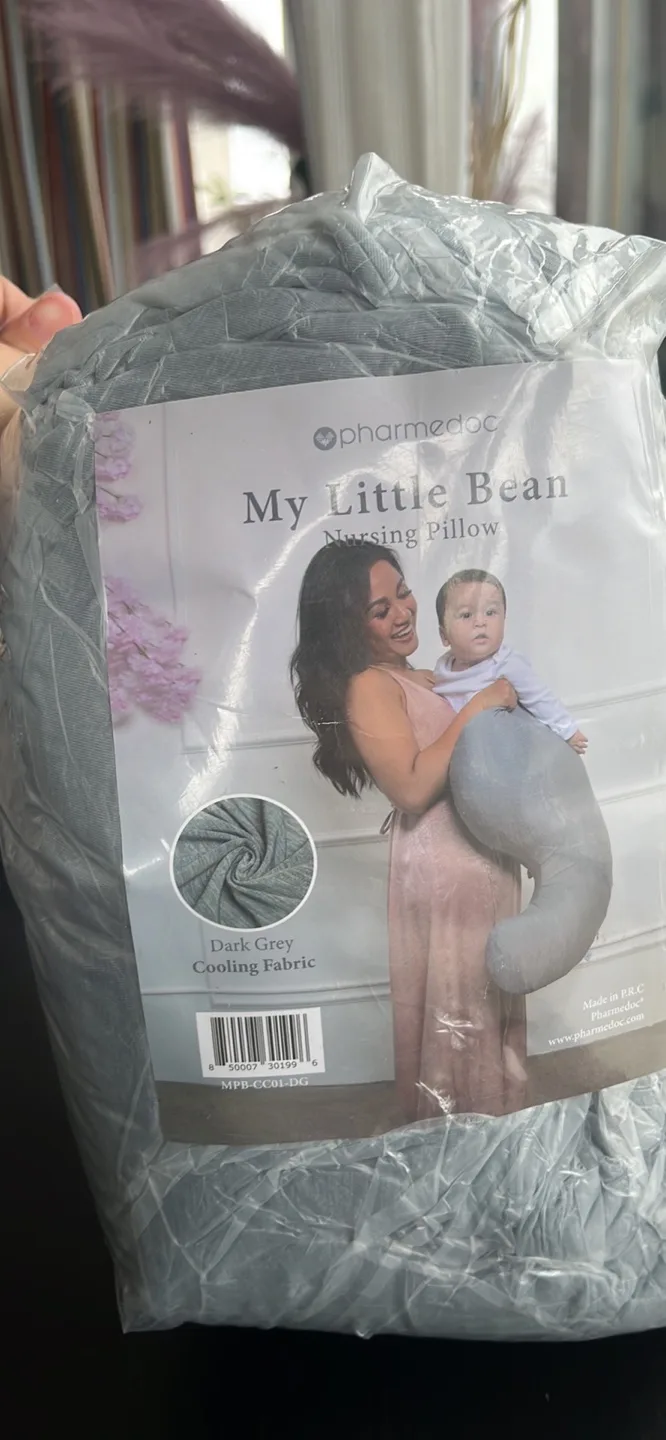 Pharmadoc My Little Bean Nursing Pillow - Dark Grey thumbnail