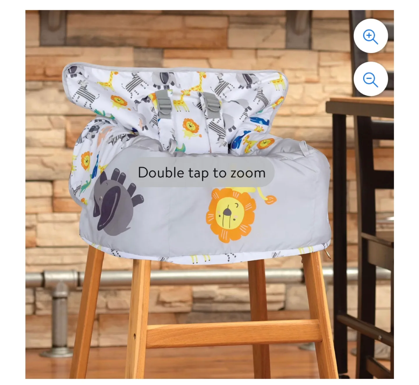 2-in-1 Shopping Cart & High Chair Cover - Safari Print image indicator(3)