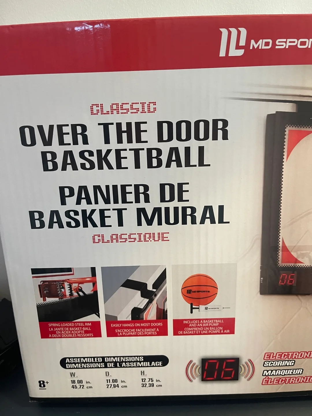 BNIB Sports Classic Over-the-Door Basketball Game image indicator(3)