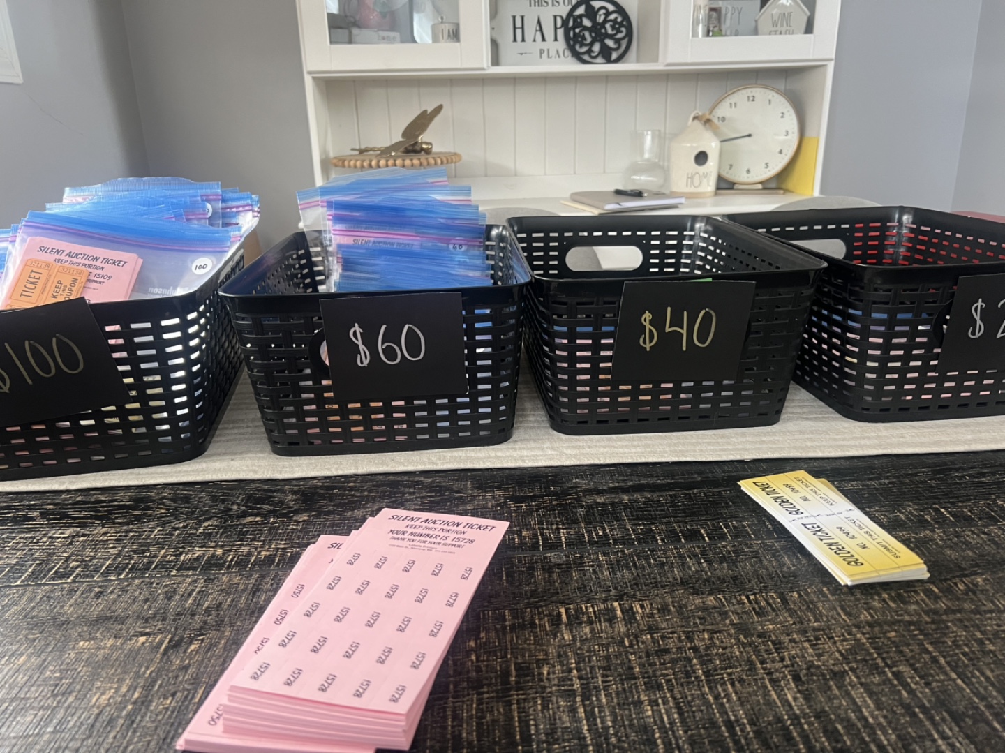 Silent Auction Tickets - Bulk Lot