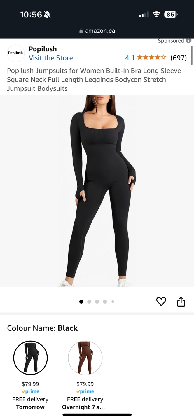 Popilus Women's Black Long Sleeve Jumpsuit - photo 2