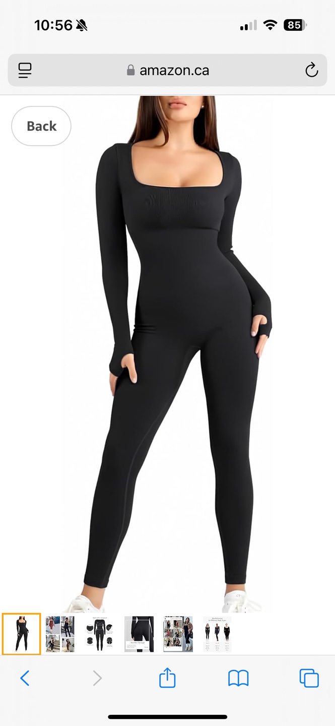 Popilus Women's Black Long Sleeve Jumpsuit