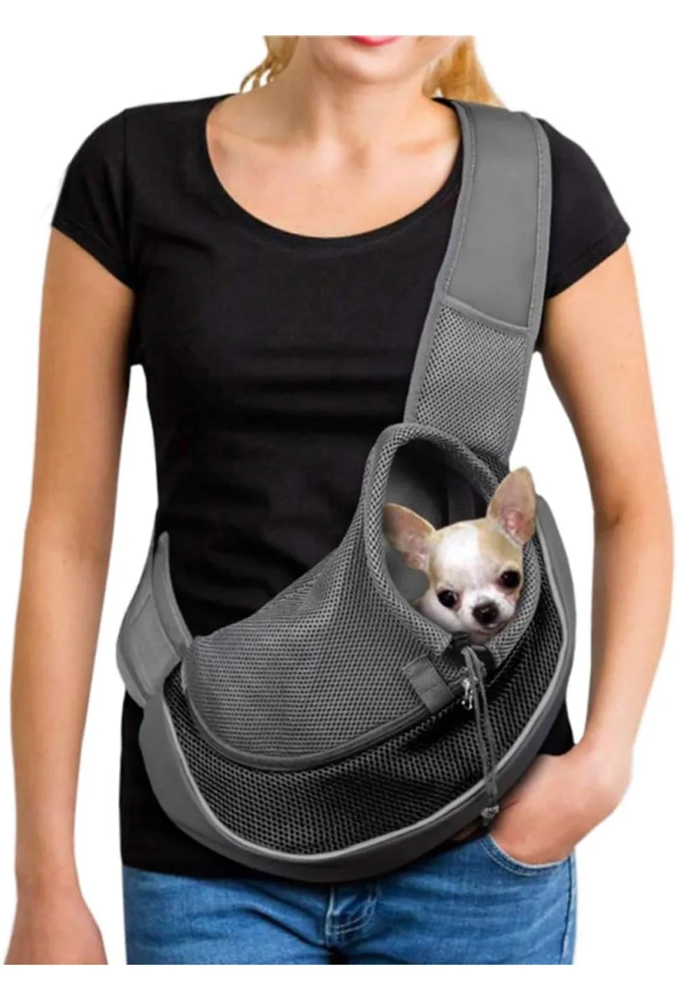 Pet Sling Carrier - Breathable Mesh Design image indicator(4)