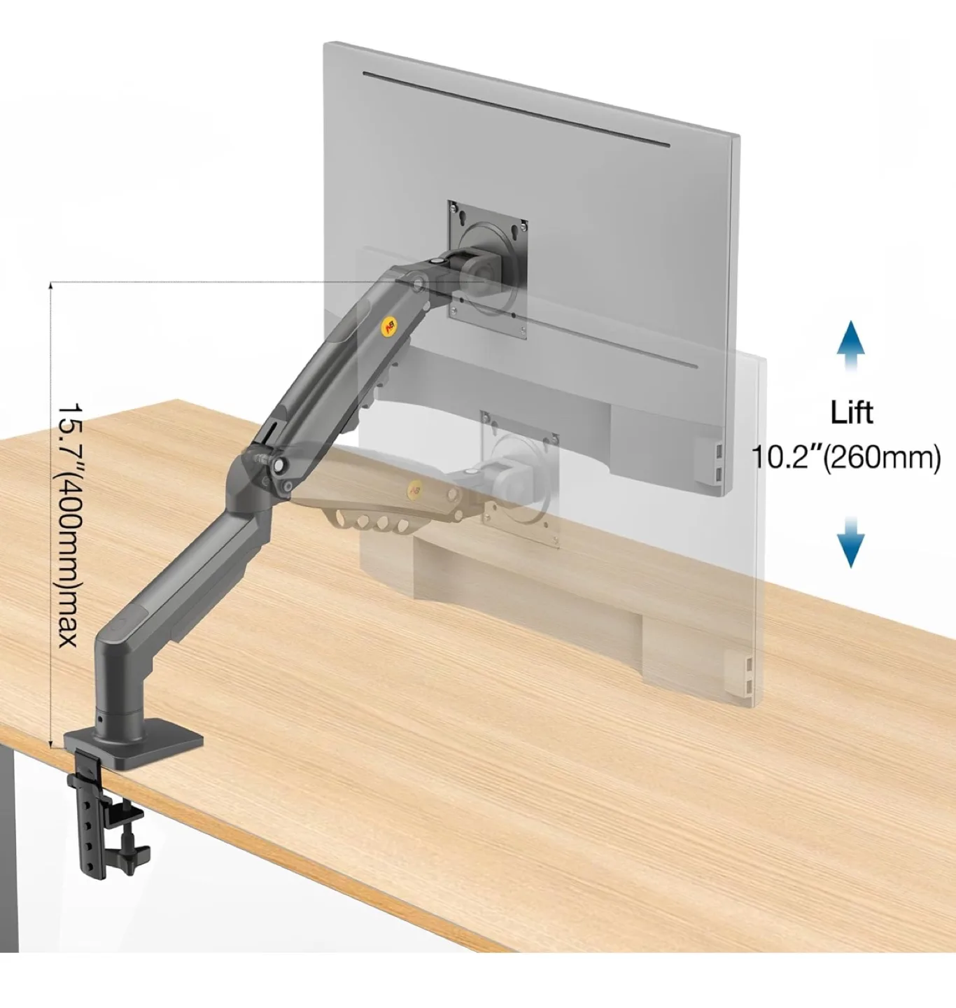 New Ergonomic Monitor Desk Mount Arm image indicator(4)
