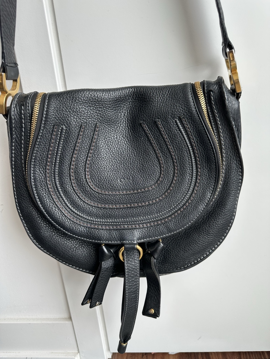 Chloé Black Leather Crossbody Bag