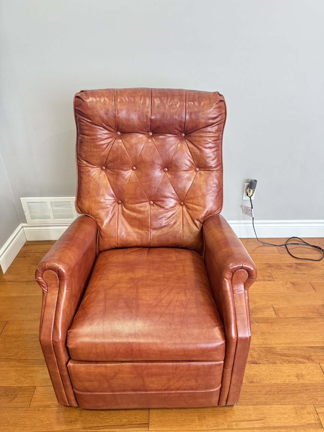 Brown Leather Recliner