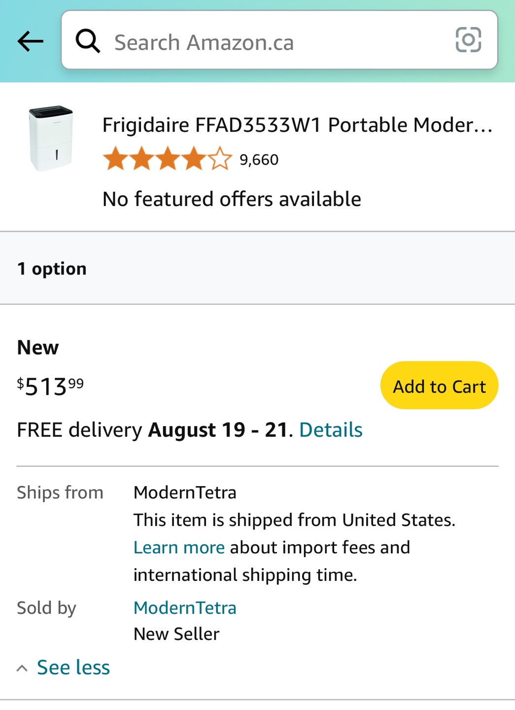 Frigidaire FFAD3533W1 35 Pint Dehumidifier - photo 3