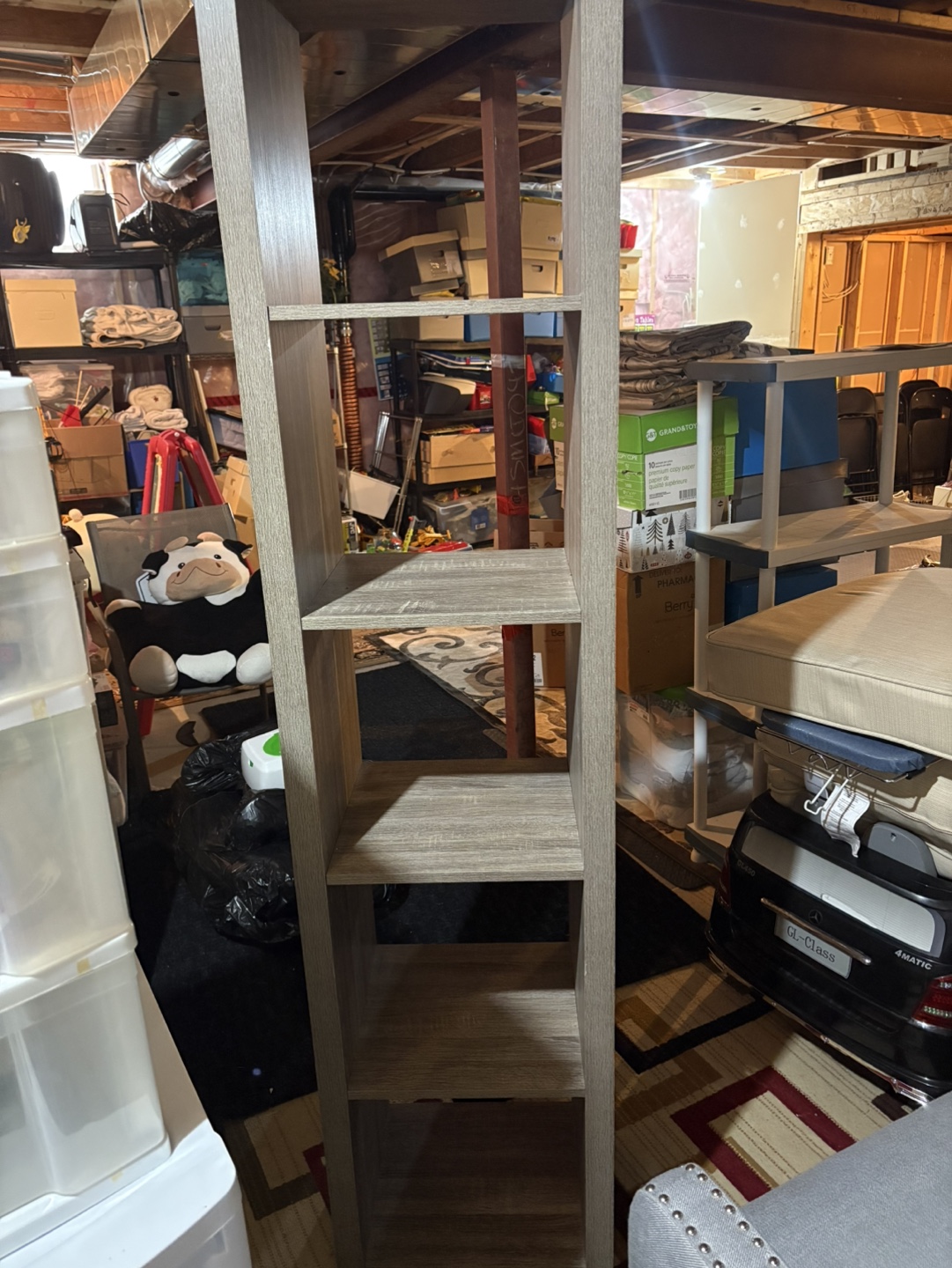 Grey Wood Bookcase - photo 2