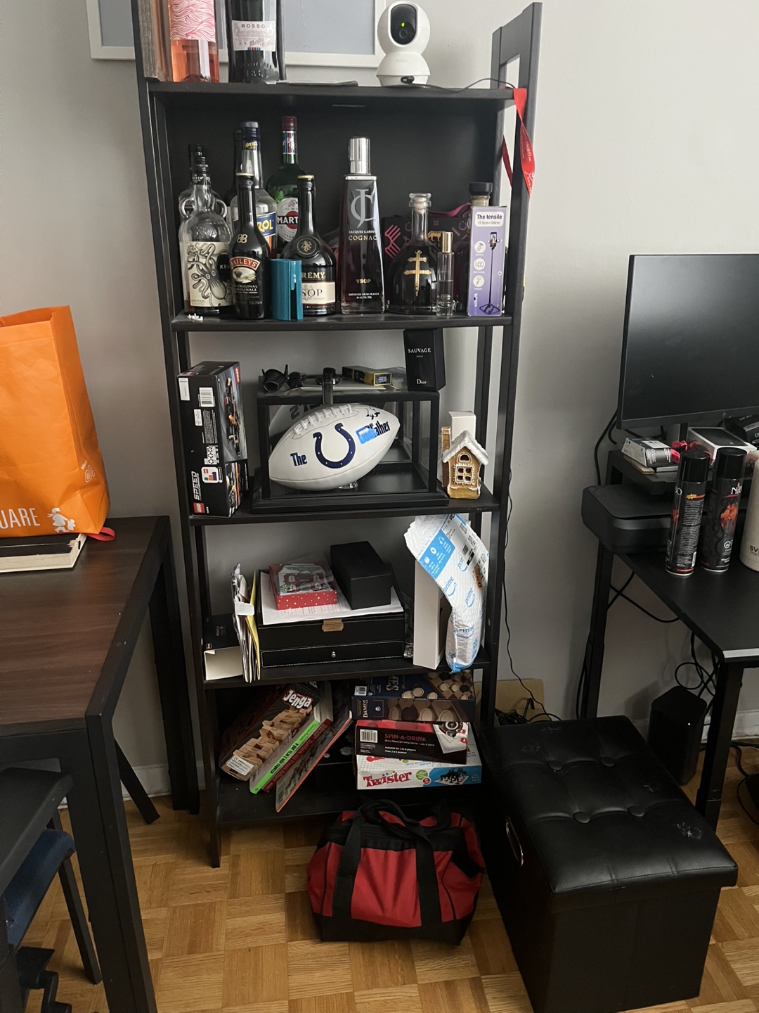 Black 5-Tier Shelf Organizer