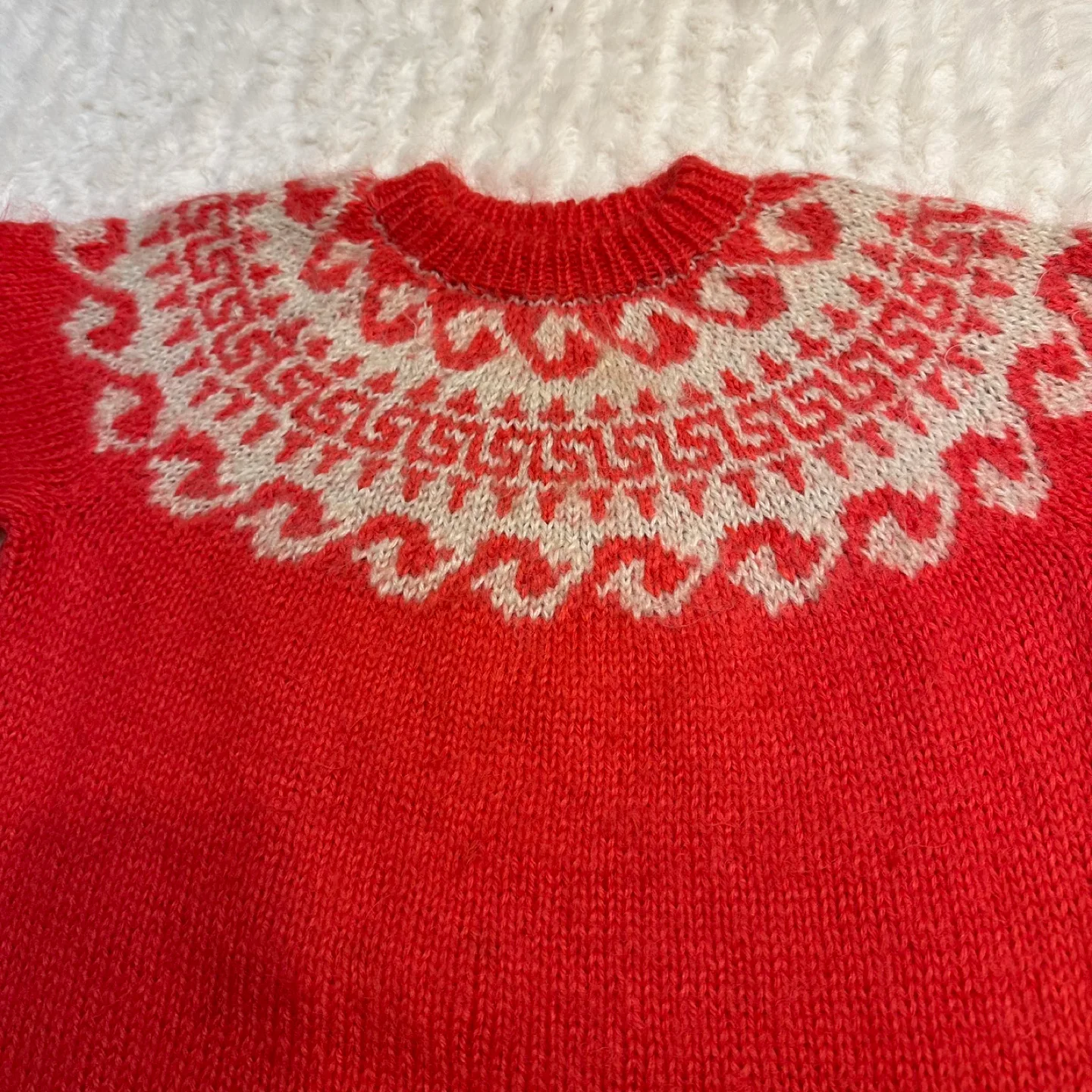 Hand-knitted Norwegian-style sweater thumbnail