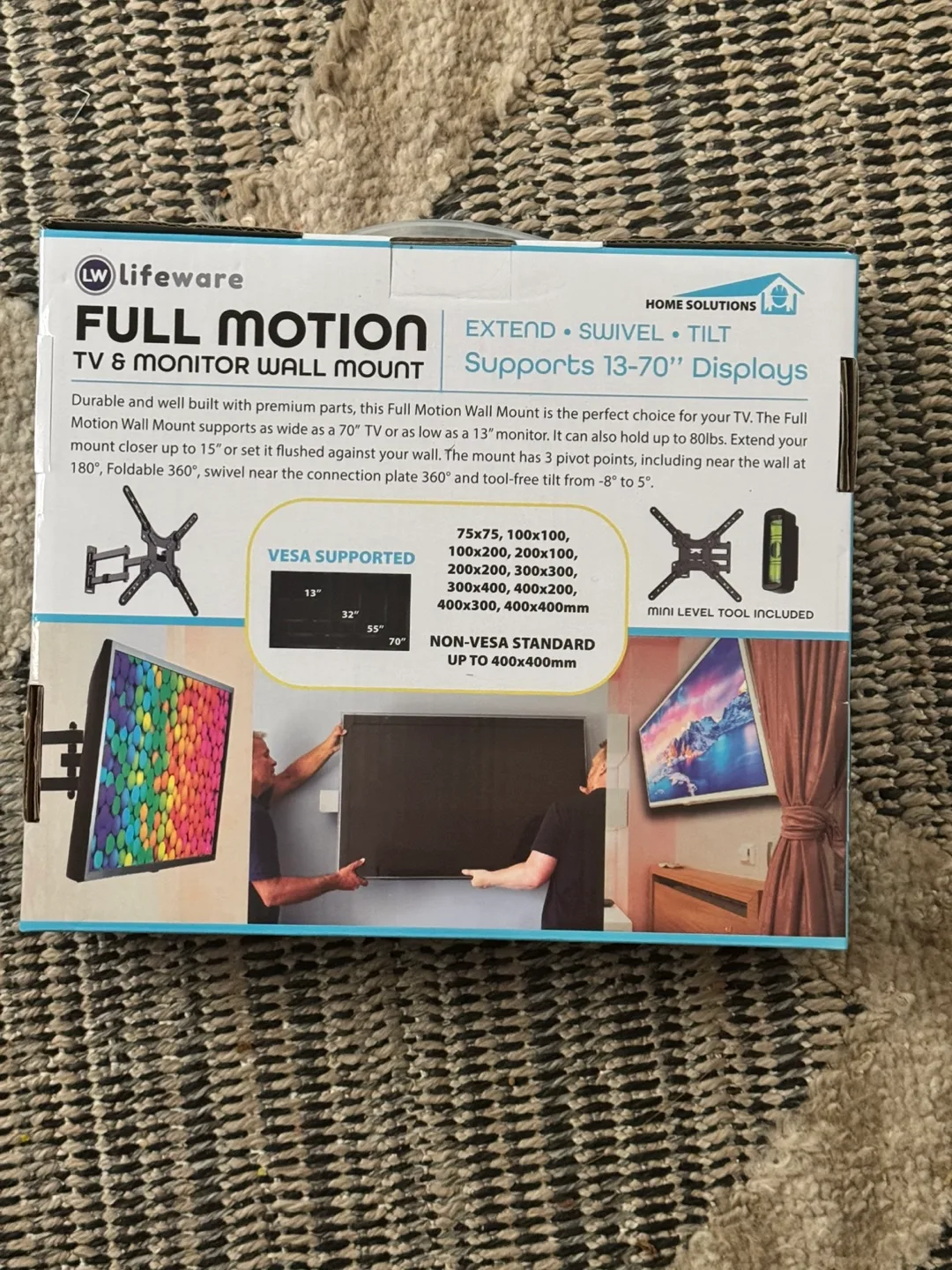 FULL MOTION SWIVEL TILT & EXTEND SMART TV MOUNT FOR ALL TV SIZES image indicator(6)