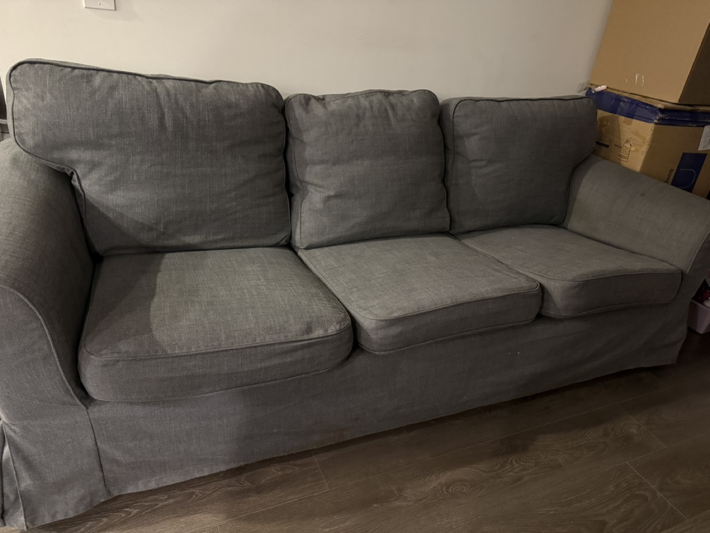 IKEA 3 Seat Sofa  - Dark Grey - photo 5
