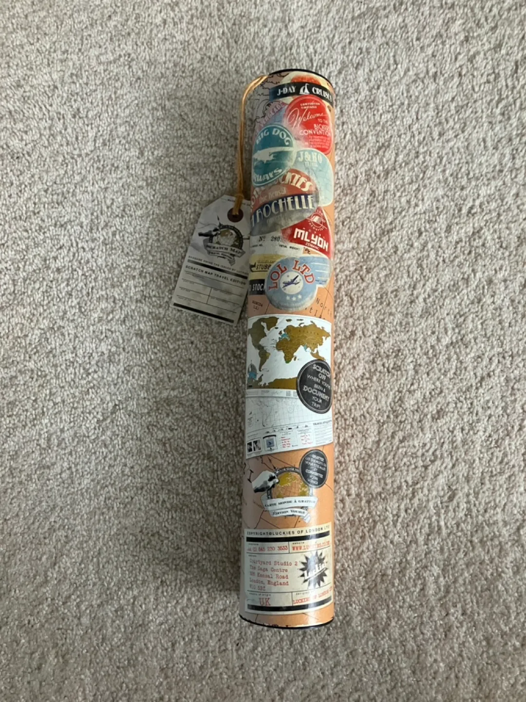 Luckies Scratch Map Travel Edition image indicator(2)