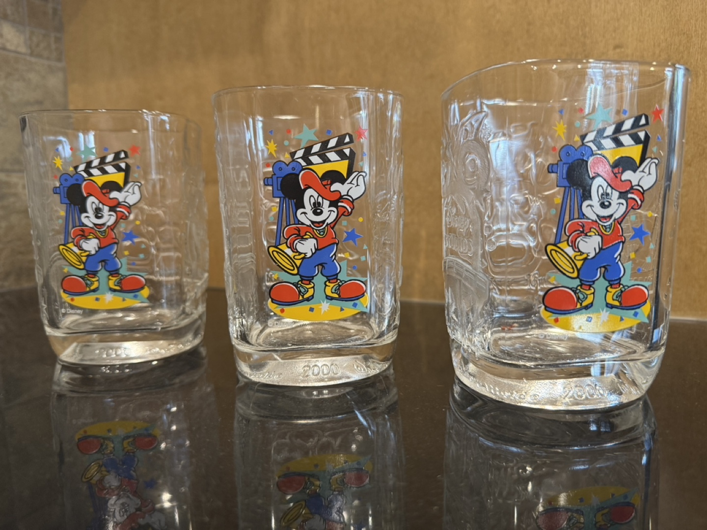 12 Vintage McDonald's Disney Millennium Celebration Glasses - photo 3