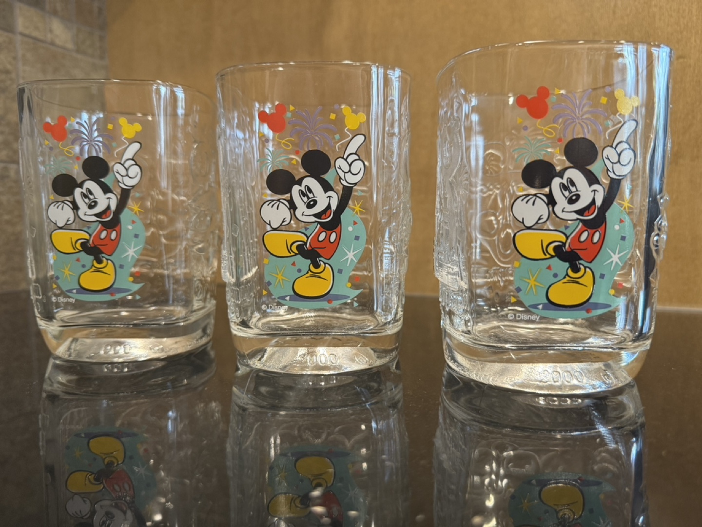 12 Vintage McDonald's Disney Millennium Celebration Glasses - photo 2