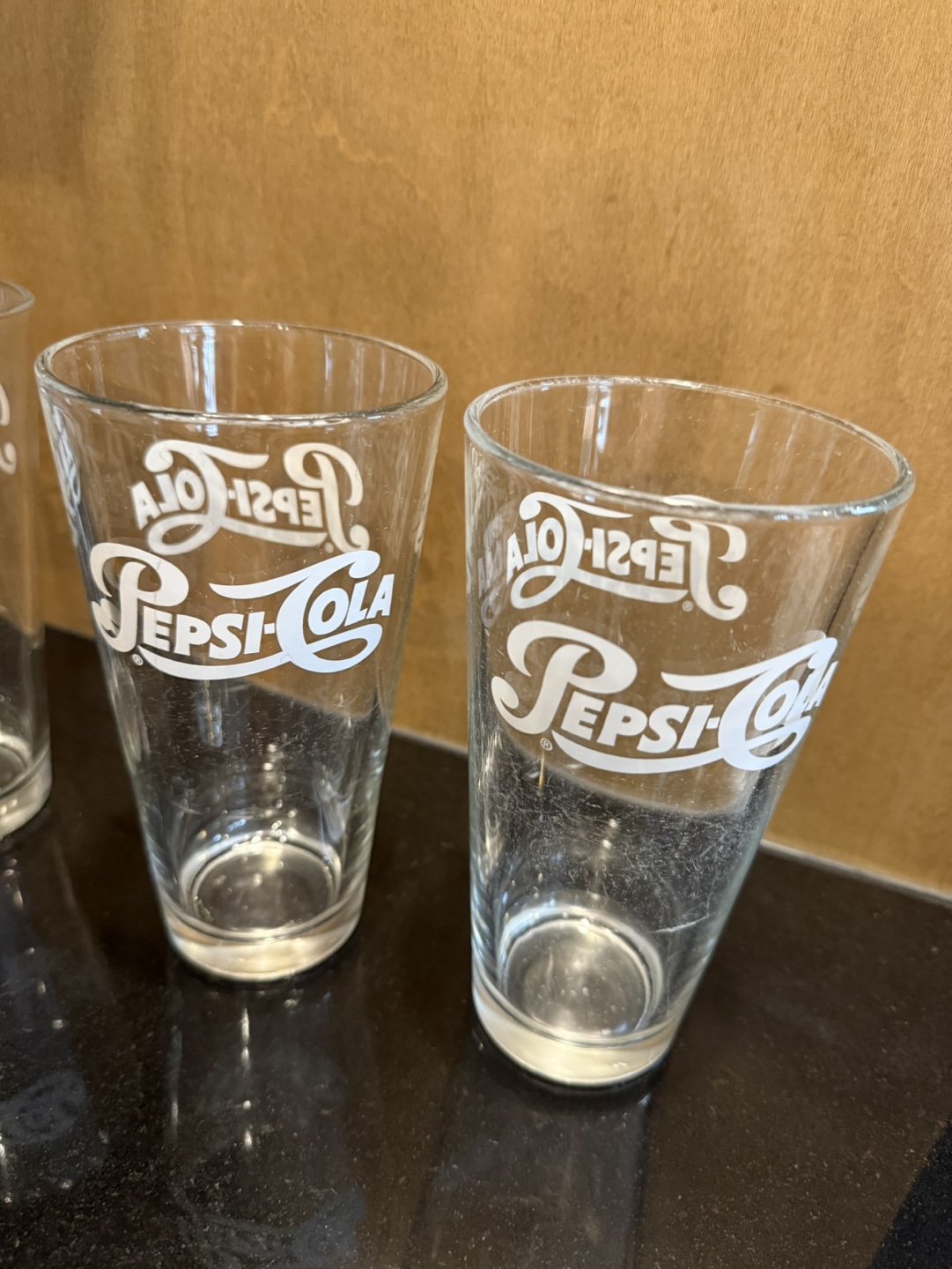 Set of Four Vintage Pepsi-Cola Glasses - photo 2