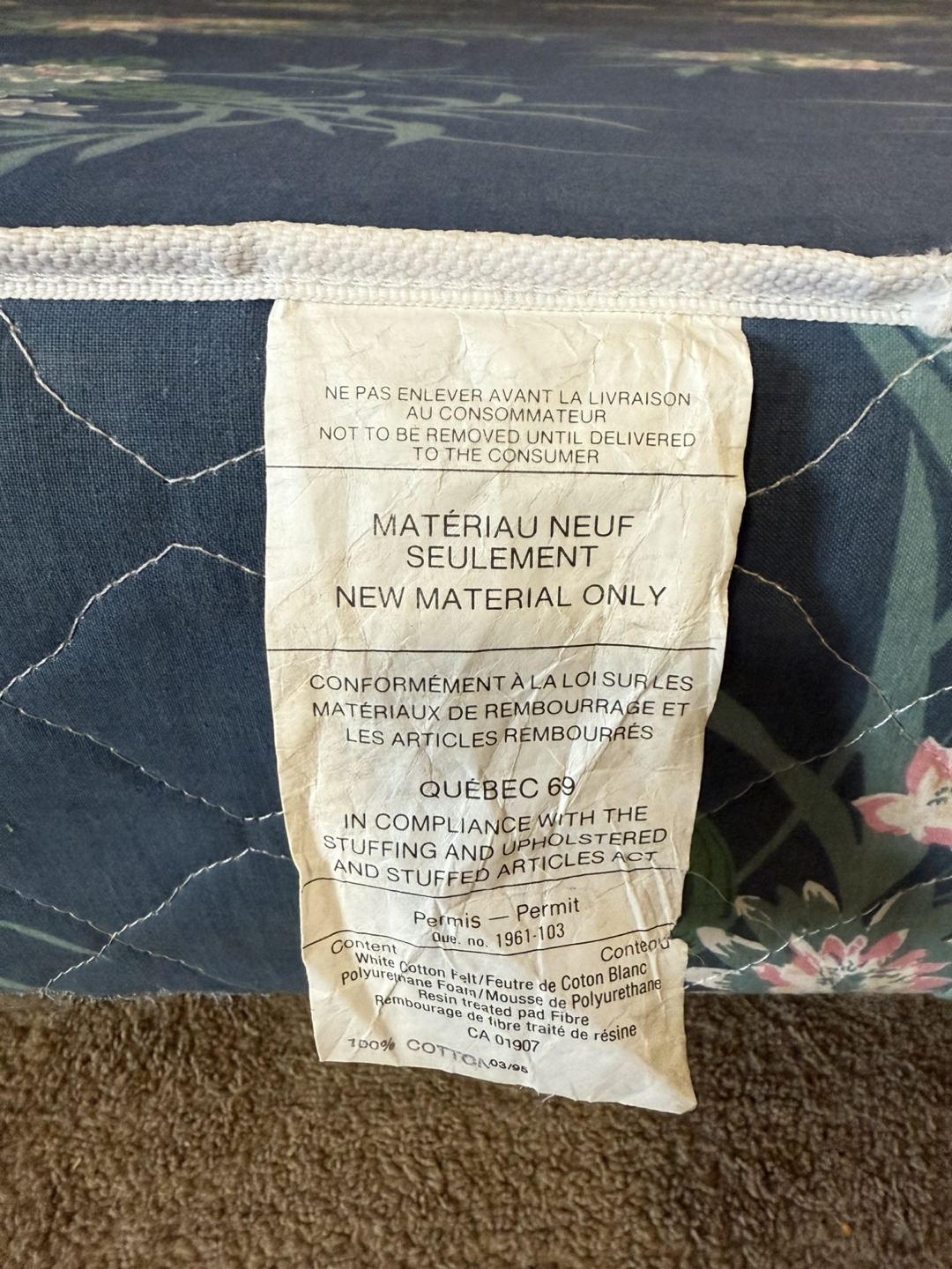 Queen Size Bed Frame with Box Spring - photo 2