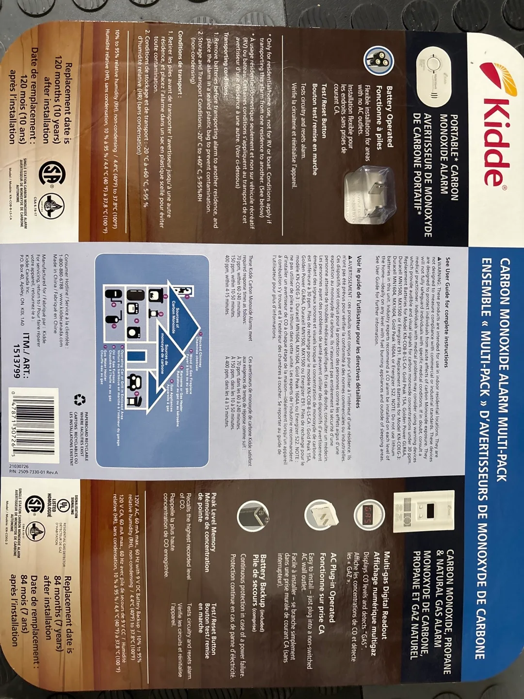 Kidde Carbon Monoxide Alarm Multipack image indicator(2)