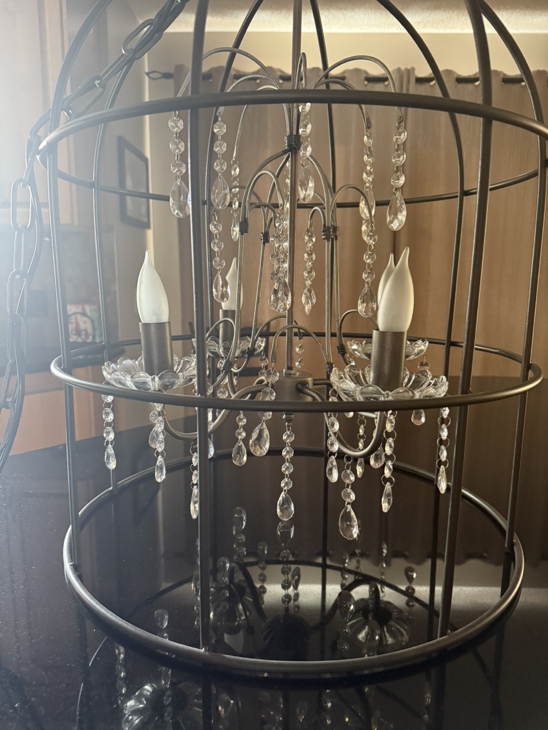 Gorgeous Crystal Style Cage Chandelier - photo 4