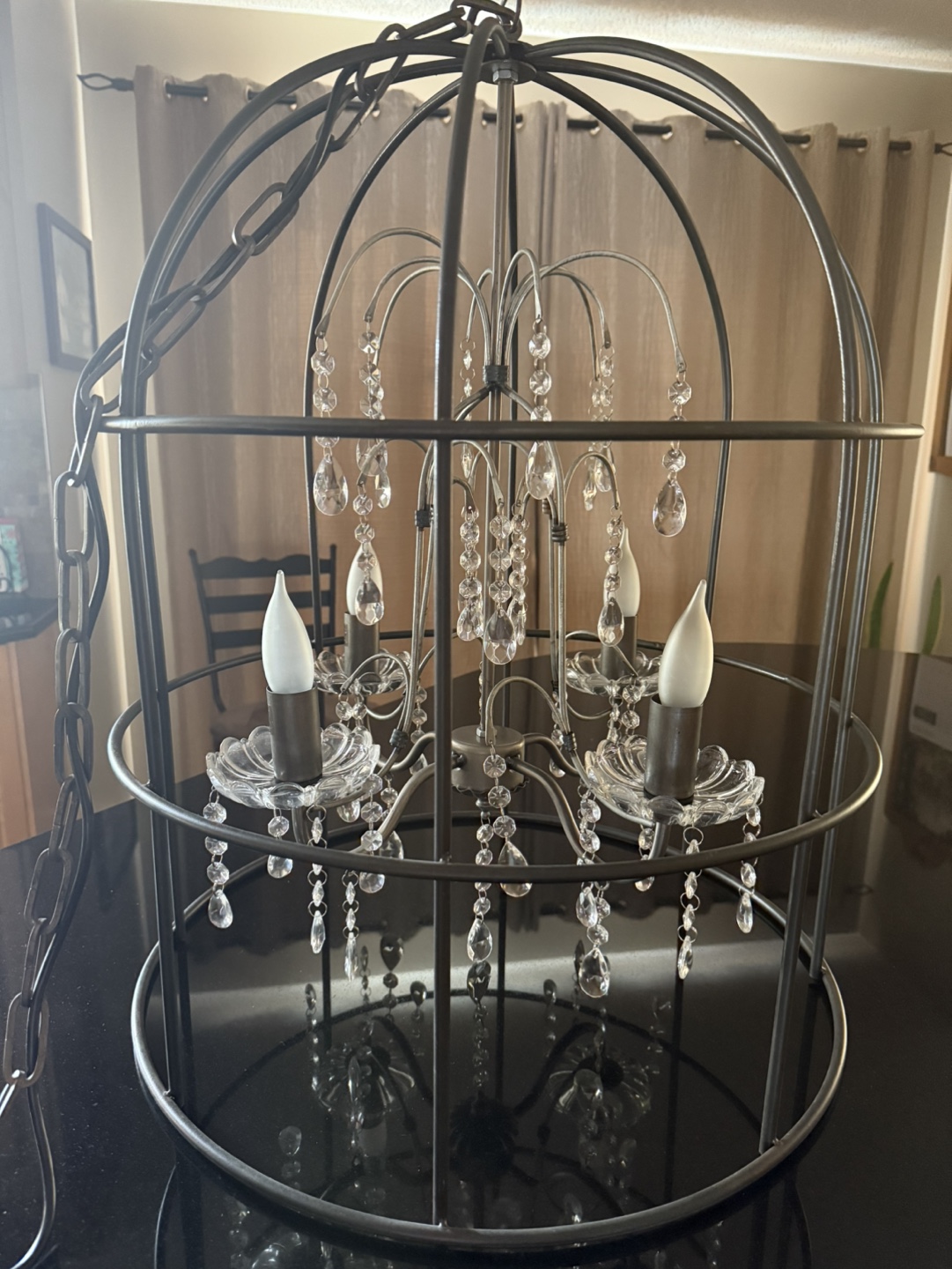 Gorgeous Crystal Style Cage Chandelier - photo 3
