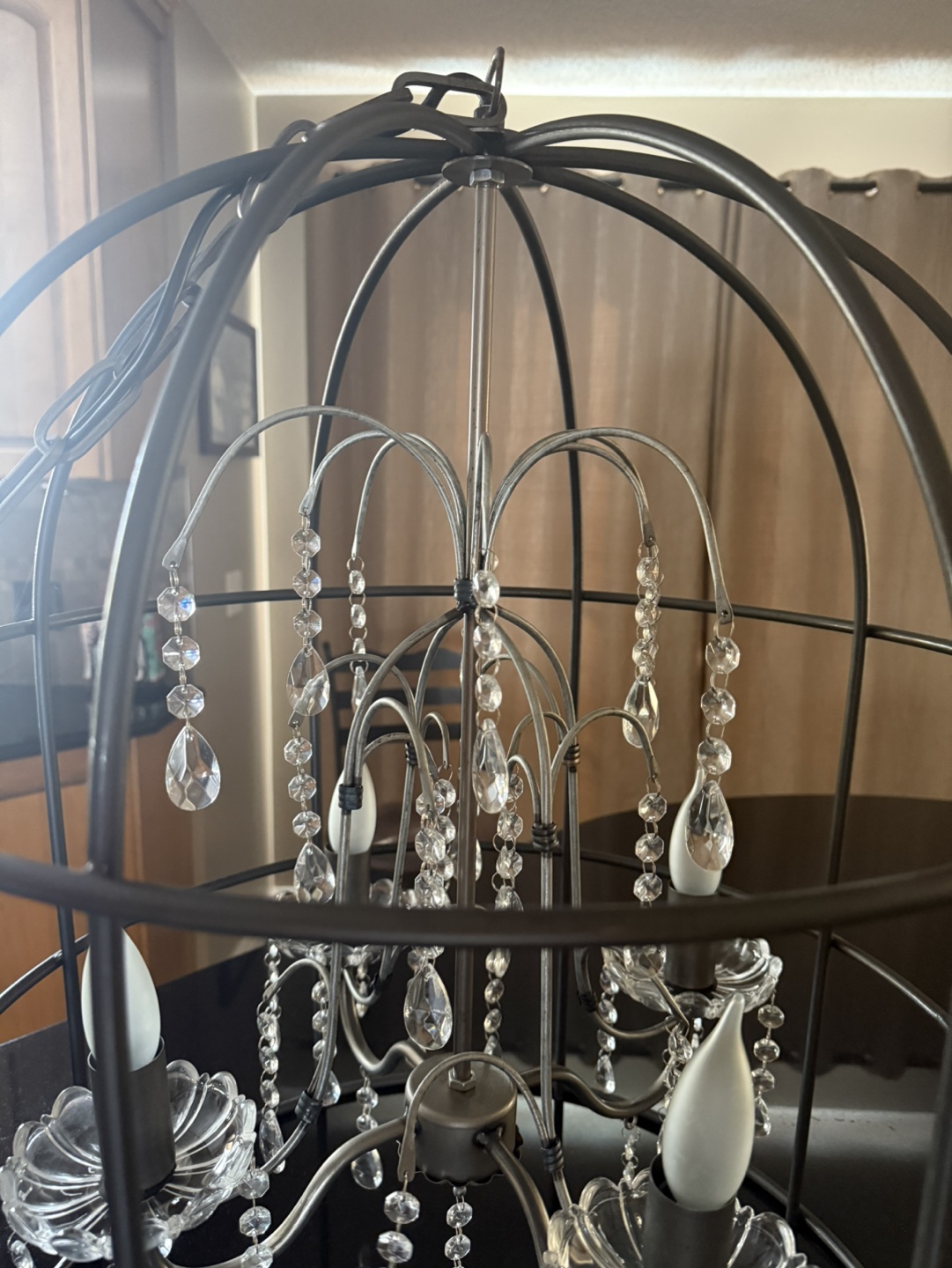 Gorgeous Crystal Style Cage Chandelier - photo 2