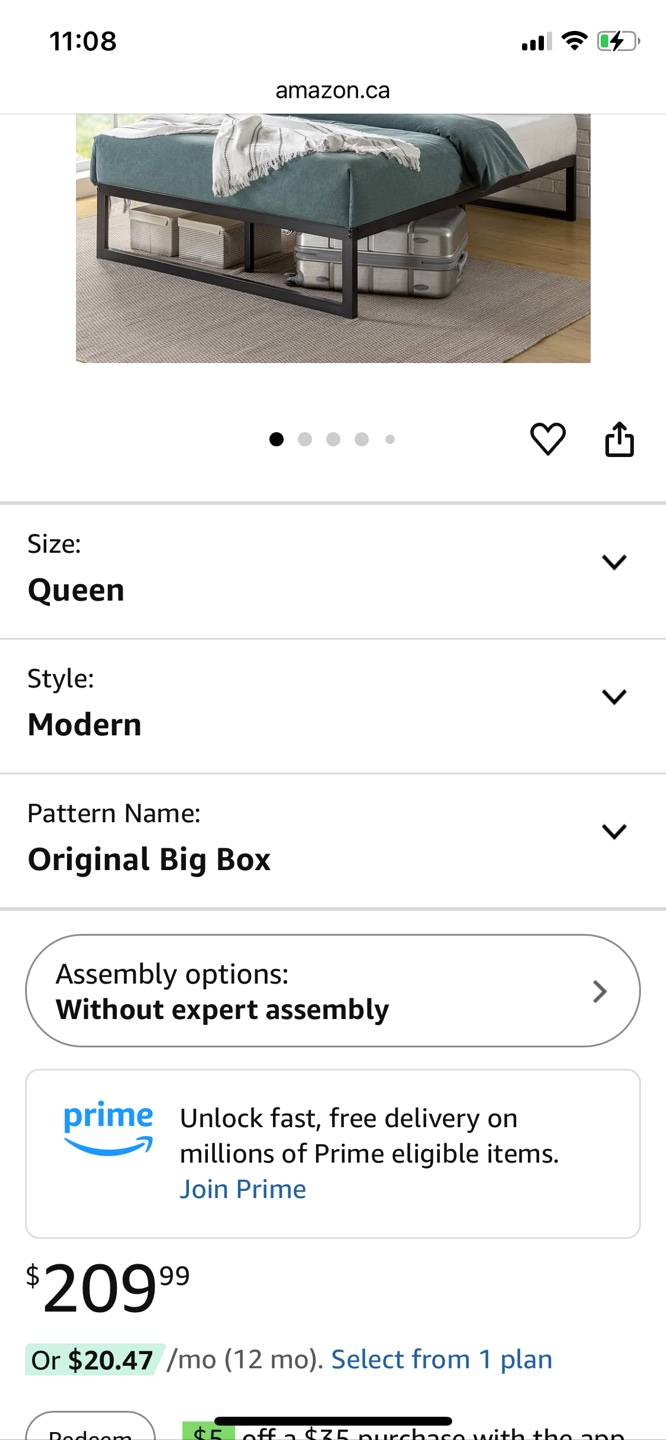 Zinus Queen Size Metal Bed Frame - photo 4