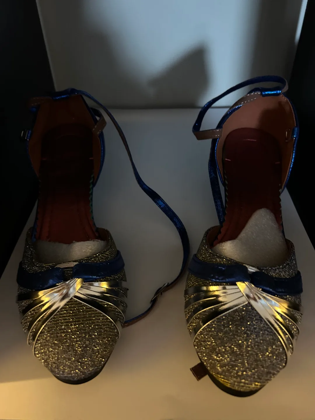 Sparkly Blue and Silver Women's Heels image indicator(2)