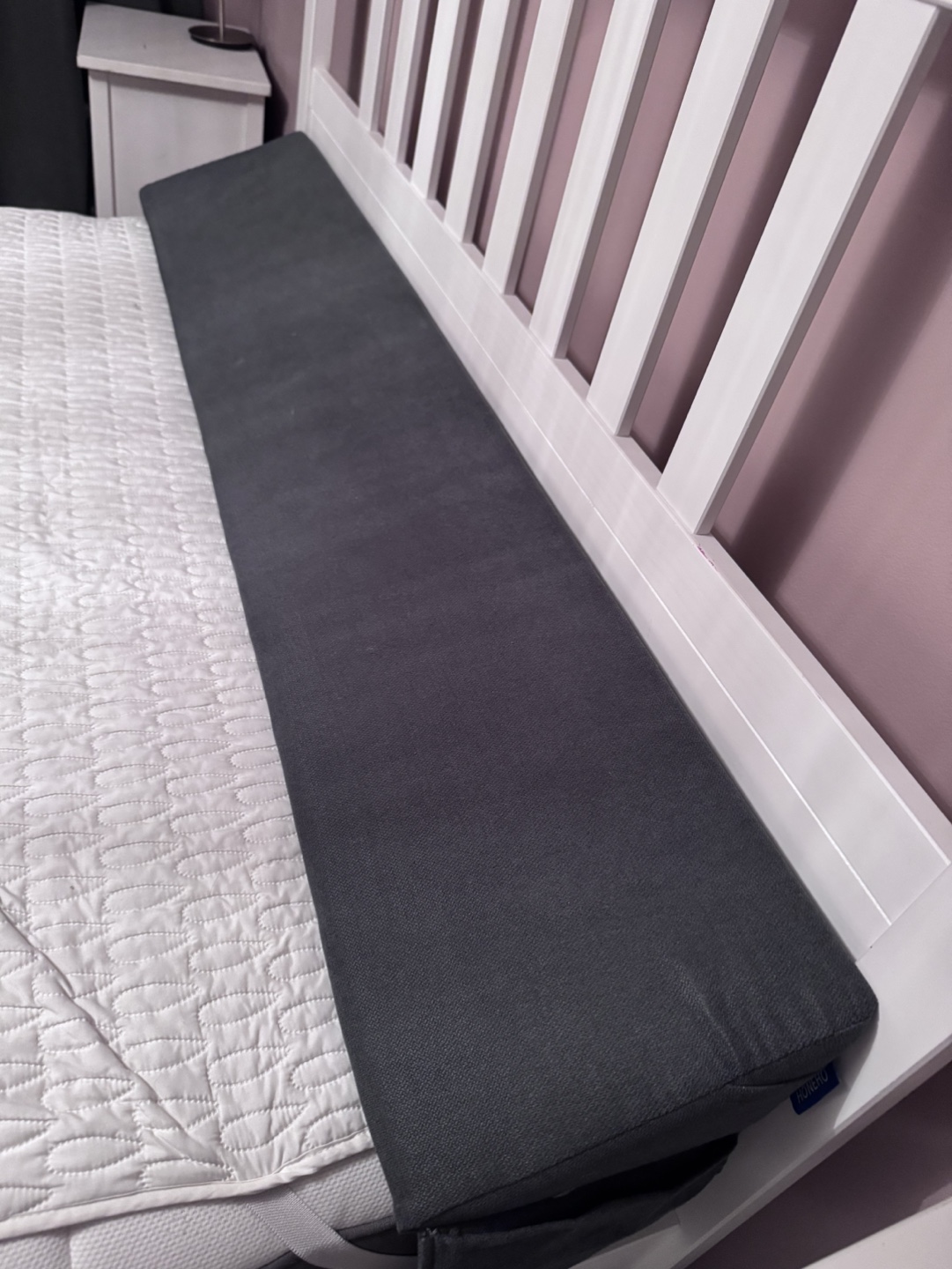 HONEHO Queen Bed Wedge Pillow - Dark Grey - photo 4