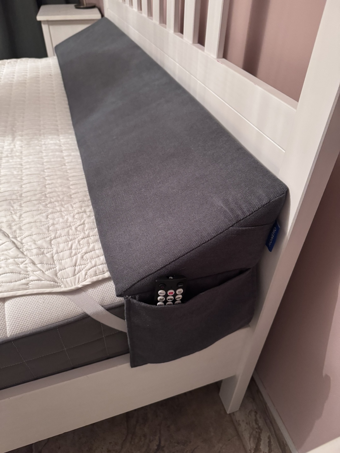 HONEHO Queen Bed Wedge Pillow - Dark Grey - photo 3