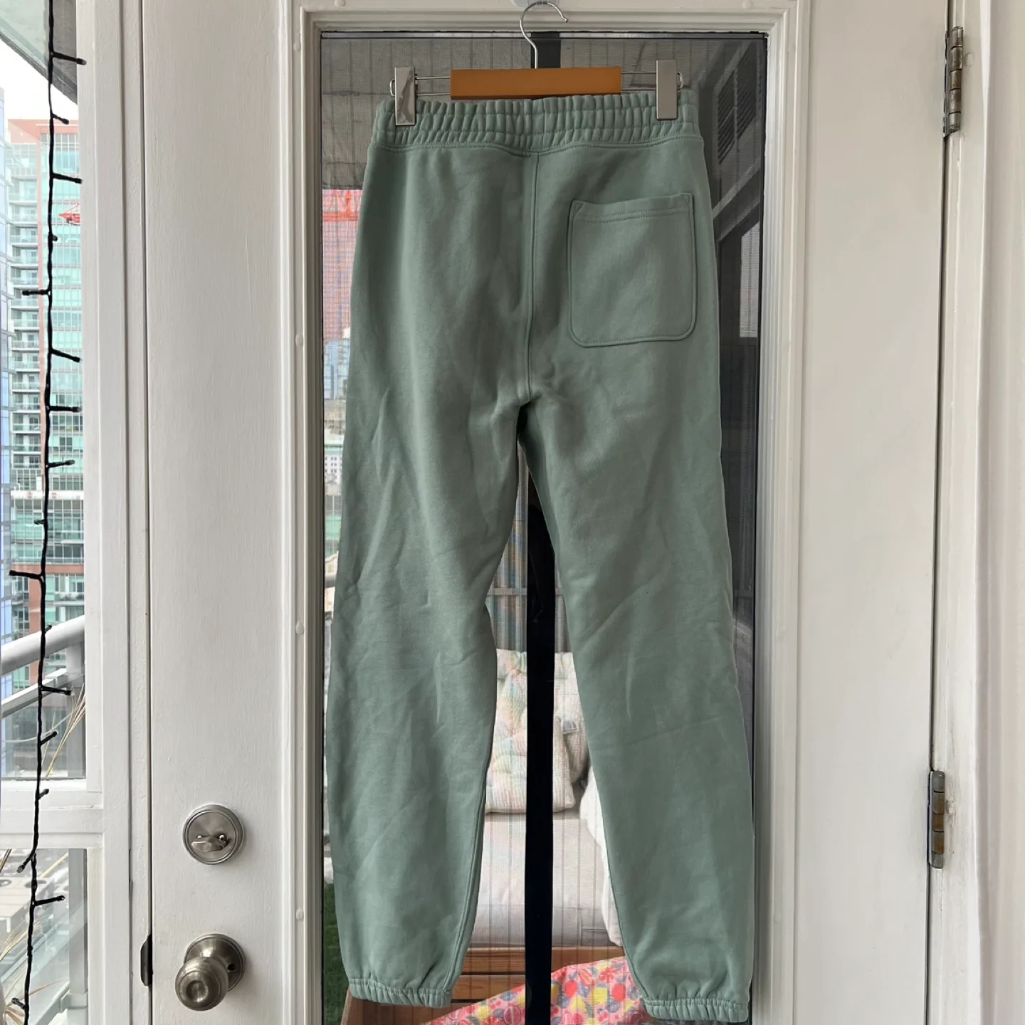 Blank Staples Sage Green Zip-Up Hoodie + Joggers Set image indicator(4)