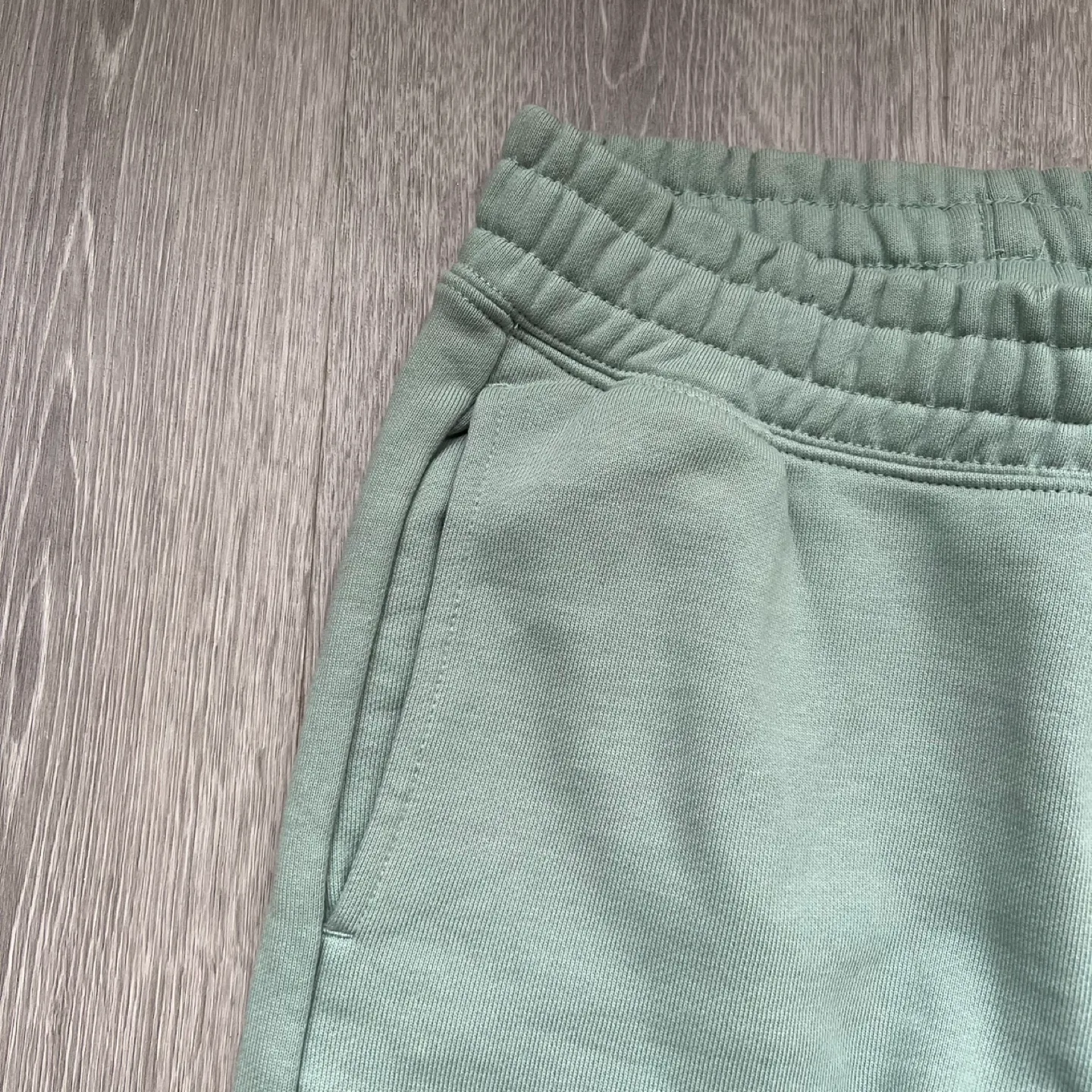 Blank Staples Sage Green Zip-Up Hoodie + Joggers Set image indicator(7)