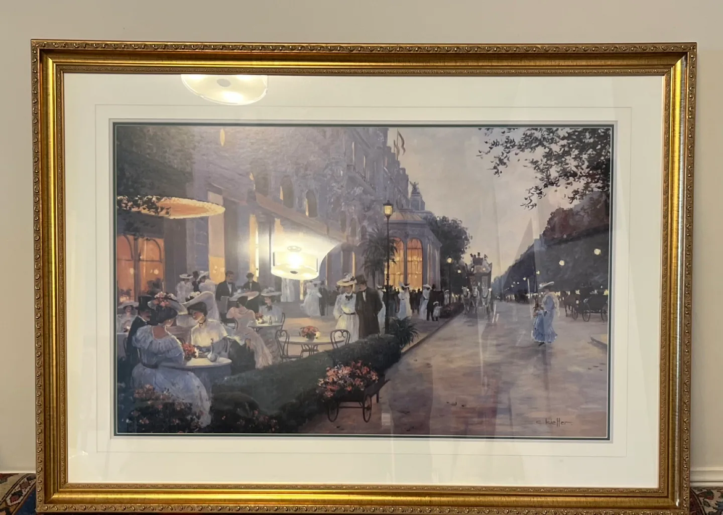 Cafe Madeleine Oil Painting by Christa Kieffer image indicator(4)