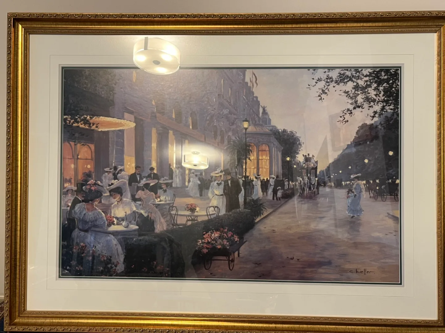 Cafe Madeleine Oil Painting by Christa Kieffer image indicator(2)