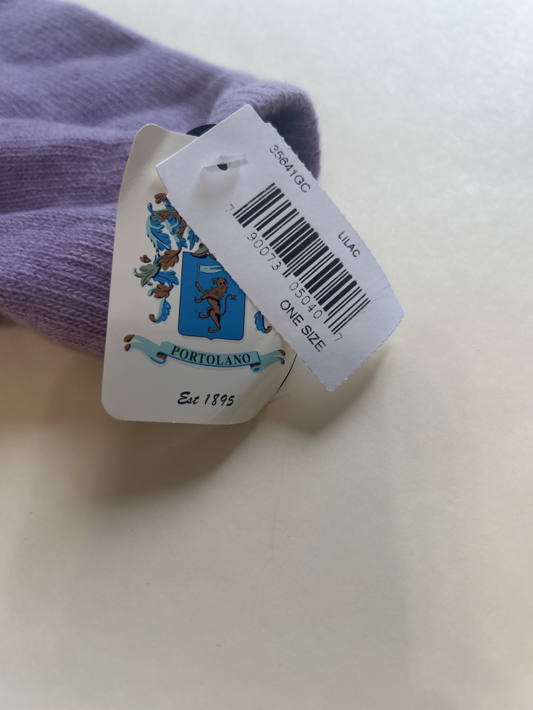 Portolono Lilac Cashmere Gloves - One Size - photo 2