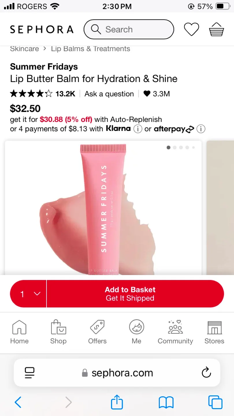 Summer Fridays Mini Lip Butter Balm - Pink Sugar image indicator(4)