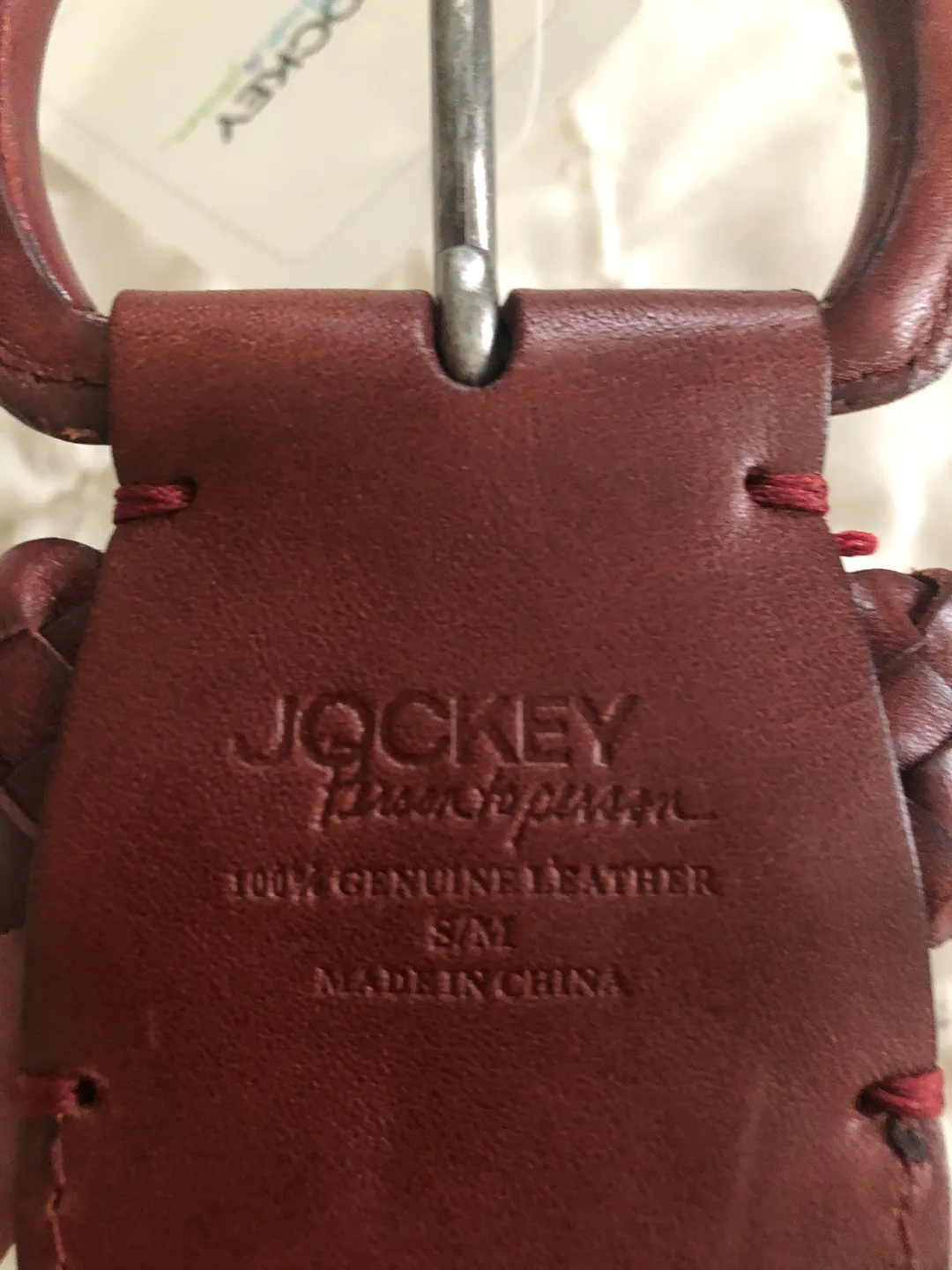 Jockey Brand Premium Leather Belt - Size Small/Medium image indicator(4)
