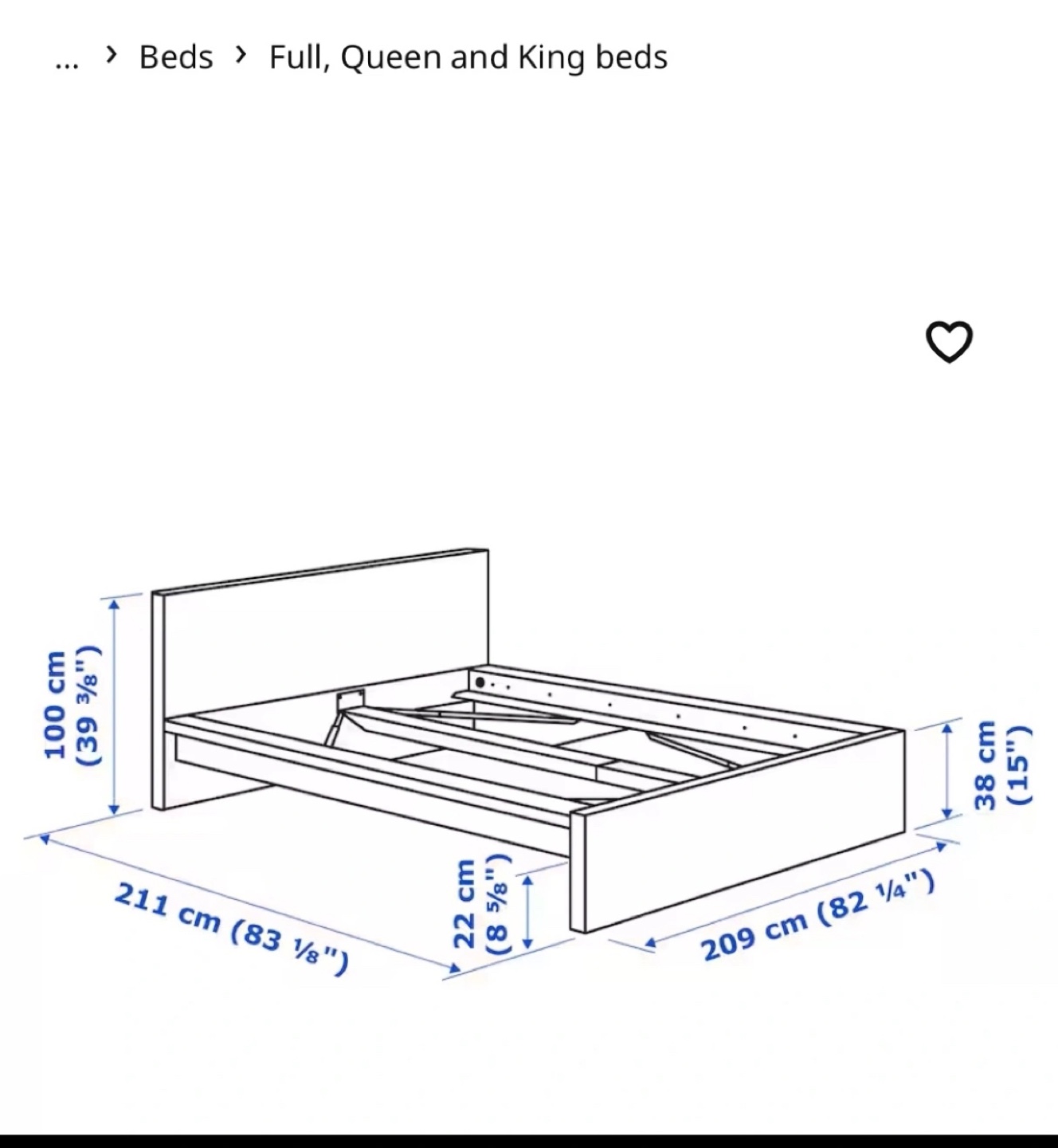 IKEA MALM King Bed Frame - Black-Brown with storage drawers - photo 3