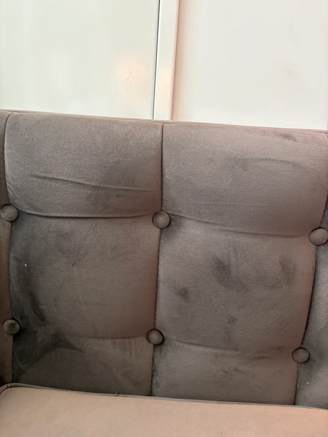 Dark Grey Velvet Sofa image indicator(6)
